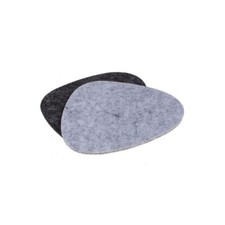 Tischset Untersetzer Kieselstein in grau oder anthrazit 12x8cm aus Filz Platzset