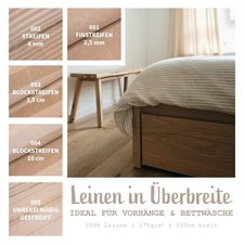 Leinen Meterware überbreit