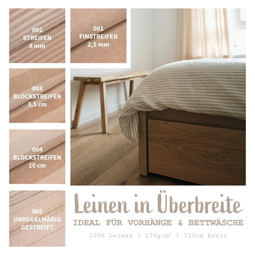 Leinen meterware überbreit - leinen,