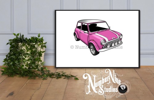 Classic mini cooper - classic, (rosa)