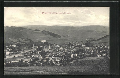 Ansichtskarte freiwaldau - ansichtskarte,