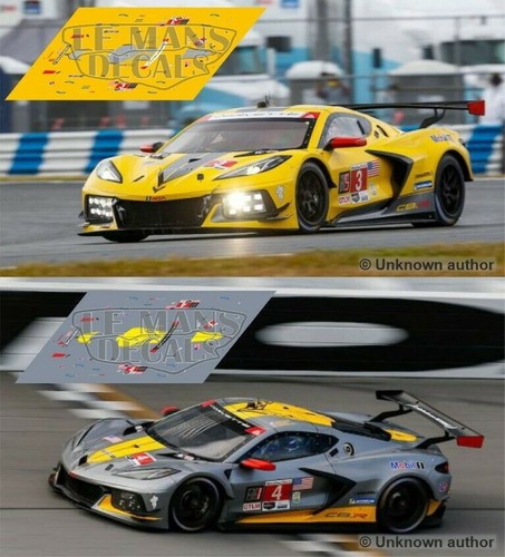 Decals corvette c8r daytona - corvette,