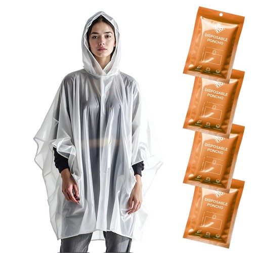 Regenponcho einweg mit - regenponcho,