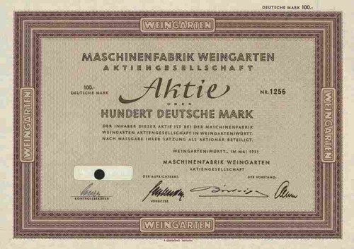 Maschinenfabrik weingarten - maschinenfabrik,