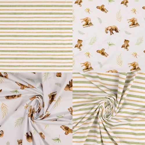 Elefant streifen kombi jersey - streifen,
