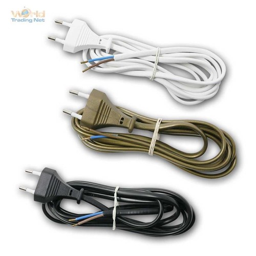 Euro netzkabel 2 polig - euro-netzkabel, 2m,