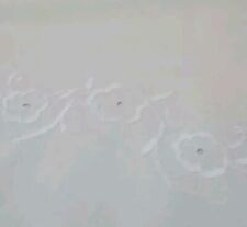 Stickerei Vintage Kopfkissenbezug ca.70x70cm Paradekissen Kopfkissen weiß