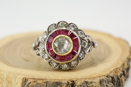 Art deco diamant ring - ct.,