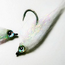 5x Weißer Streamer Fliegen -