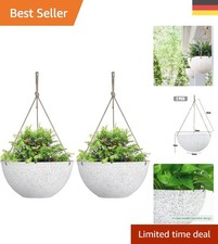 Hängende Blumentöpfe 25 cm, Umweltfreundlich und Wetterfest für Innen und Außen