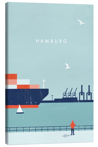 Leinwandbild hamburg katinka - leinwandbild,