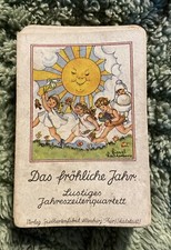 Das fröhliche Jahr Quartett Liesel Lauterborn Spielkarten Altenburg Ohne OVP