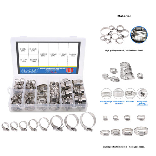 Schlauchschellen set 100 - schlauchschellen,