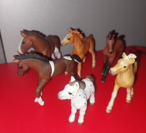 Schleich fohlen konvolut 6 - schleich,