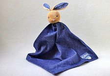 Kaloo Hase Jeans Jeanstuch Kaninchen Schmusetuch Kuscheltuch Schnuffel (T169)