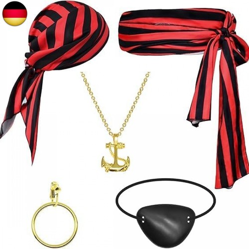 Piraten kostüm zubehör set - piraten,