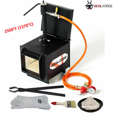 DEVIL-FORGE DFPROF1+1D/2" Schmiedeofen Schmelzofen Gasofen Gasbrenner Propangas