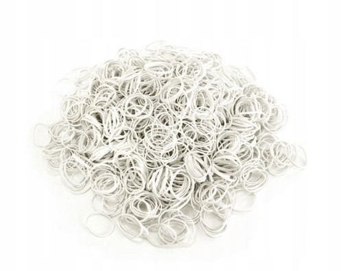Gummibänder 40mm weiß 1kg - gummibänder,