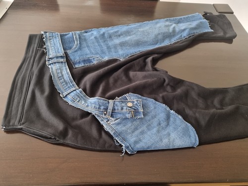 Unikat baggyhose mit jeans - unikat, und