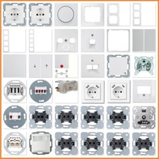 Berker S.1 Polarweiß glänzend Weiß USB Steckdose Rahmen Schalter Wippe Taster