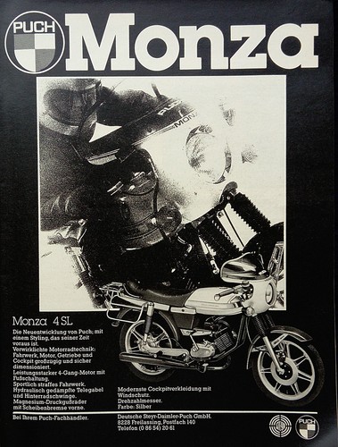 Puch monza 4sl werbung 1978 - 4sl,