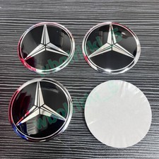 Für Benz Logo Kappe Emblem Nabendeckel Radnaben Aufkleber 56mm/65mm/75mm NEW