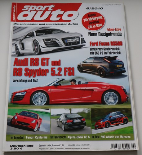 Sport auto 2010 audi gt - sport, r8