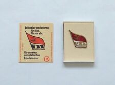 Abzeichen VII. Parteitag der SED von 1967 mit Streichholzreklame, anschauen!