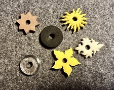 RING Charlotte Wechselschmuck Set Scheiben Glas Kunststoff