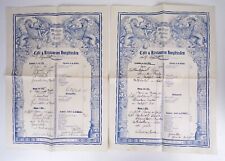 Alte Mittags Speisekarte Cafe und Restaurant Burgfrieden München 2 Stück