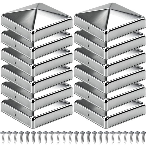 Pfostenkappe stahl 7x7cm set - stahl,