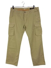 ALPHA INDUSTRIES Cargohose Herren W38 Beige Outdoor Freizeithose Baumwolle