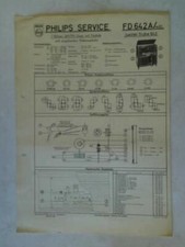 Reparaturdiensthilfe mit Schaltplan: Philips Service. 8 Röhren AM/ FM Super mit 