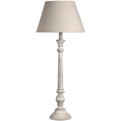 Hohe tischlampe holz grau - tischlampe,