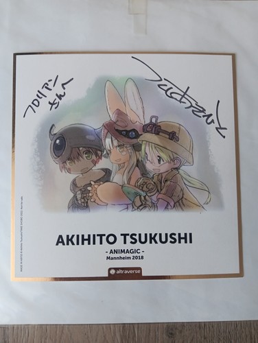 Shikishi manga autogramm - autogramm, made