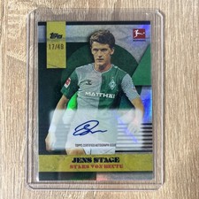 Topps Matthäus Platinum Curated Set 2024-25 SV Werder Bremen Jens Stage Auto /49