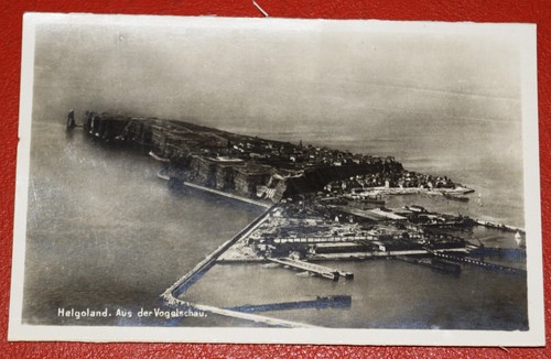 Alte postkarte helgoland - sw,
