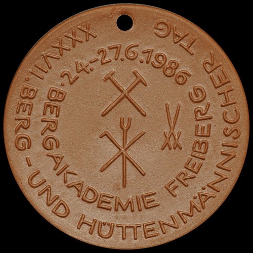 Bergbau medaille 1986 - bergbau:, berg-