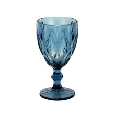 Weinglas Blau, 17 x 9 cm, ca