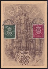 SELTENE LUXUS-MAXIMUMKARTE - BUND 120 + 121 MICHEL MINDESTENS 180 € PORTOGERECHT