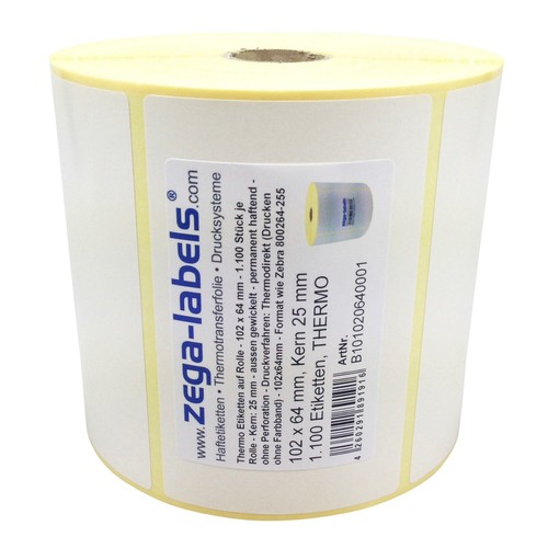 Thermo etiketten rolle - etiketten, 102