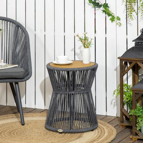 Outsunny ratten beistelltisch - outsunny,