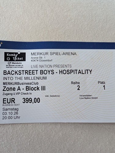 Vip tickets backstreet boys - tickets,