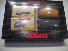 Schuco Piccolo Set 87-03 PMS 2 x VW T 1 Gelb + Grau Deutsche Post mit OVP 1:90