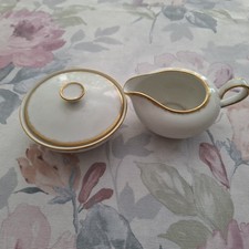 Alte Zuckerdose mit Deckel und Milchkännchen von Selb Heinrich  zu versteigern