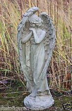 STEHENDER ENGEL SKULPTUR STEINGUSS STEINFIGUR FROSTFEST NEU STEINFIGUR SU-234