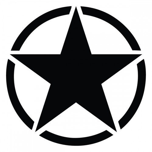 Army stern retro sticker - us,