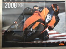 KTM Poster Programm Prospekt 2008 RC8 1190  SX 690 Duke 125 250 SX 200 EXC