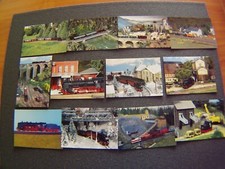 Modelleisenbahn Postkarten, 12 Stück, Weihnachtsgeschenk, Sammler, Original, Lok