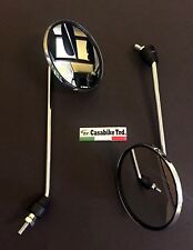 2x Rückspiegel R & L ZN50QT-A  M8 Verchromt Roller 50ccm Motorroller ZNEN FOSTI